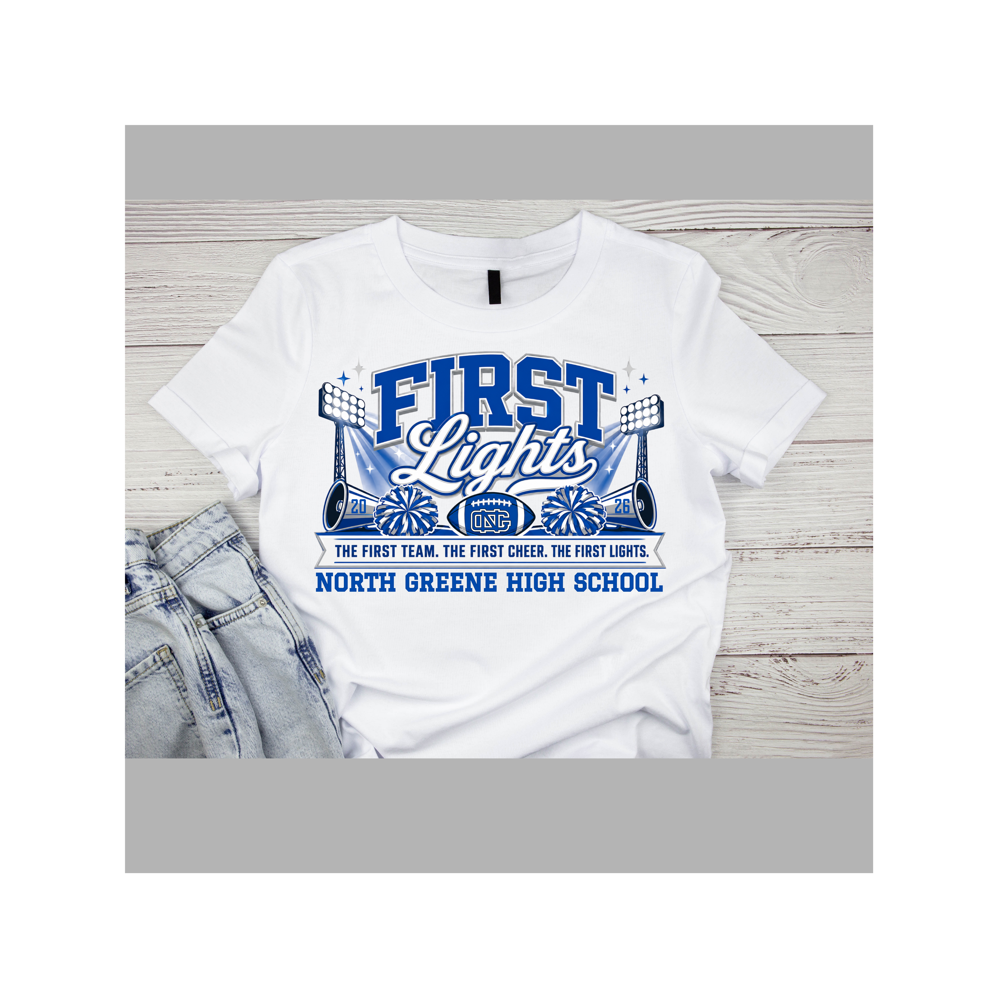 North Greene Cheerleading (White)