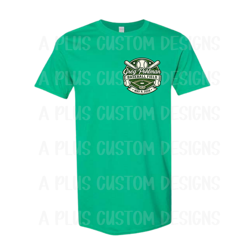 Greg Pohlman Baseball Field-Black & Kelly Green