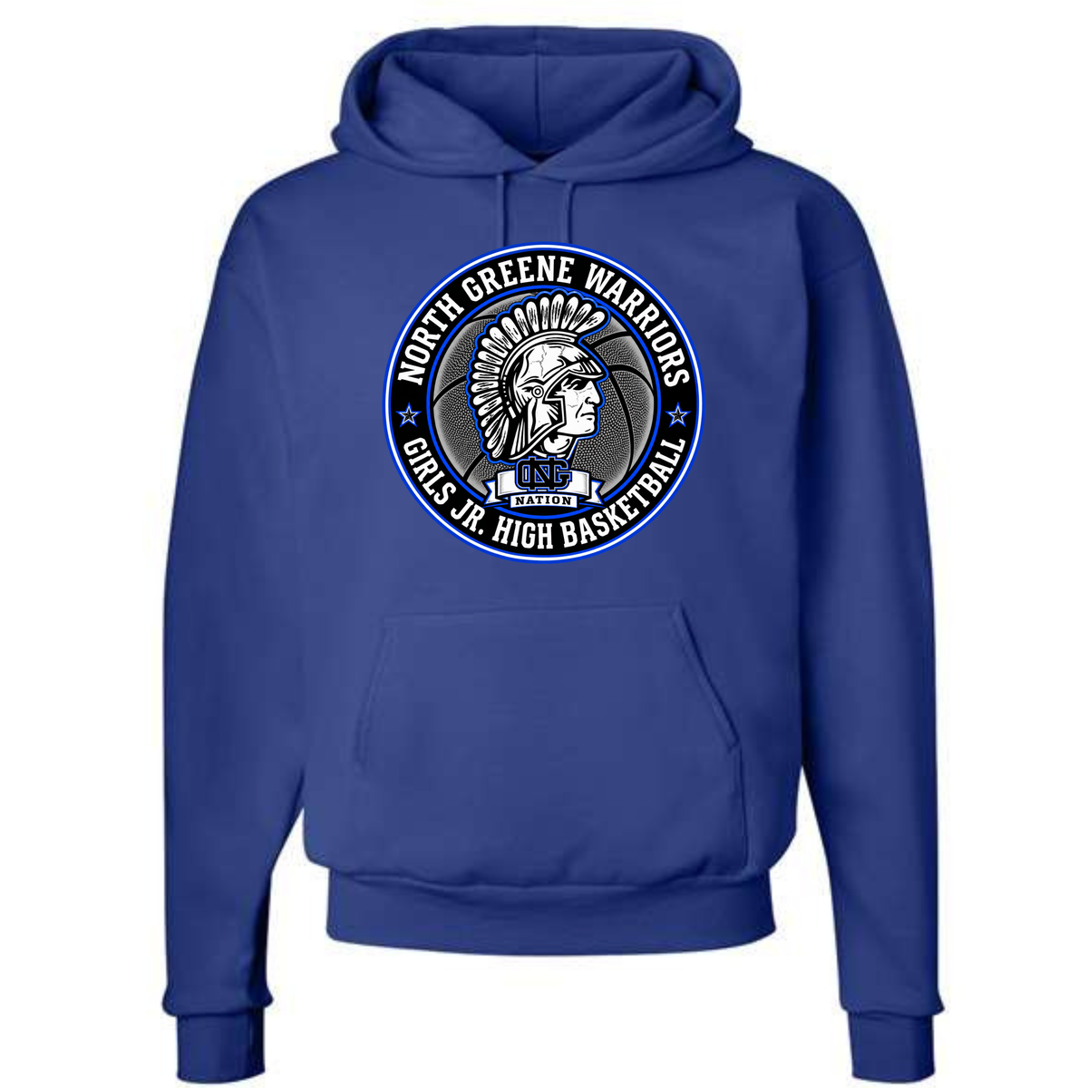 North Greene Jr High Girls Basketball Hoodie